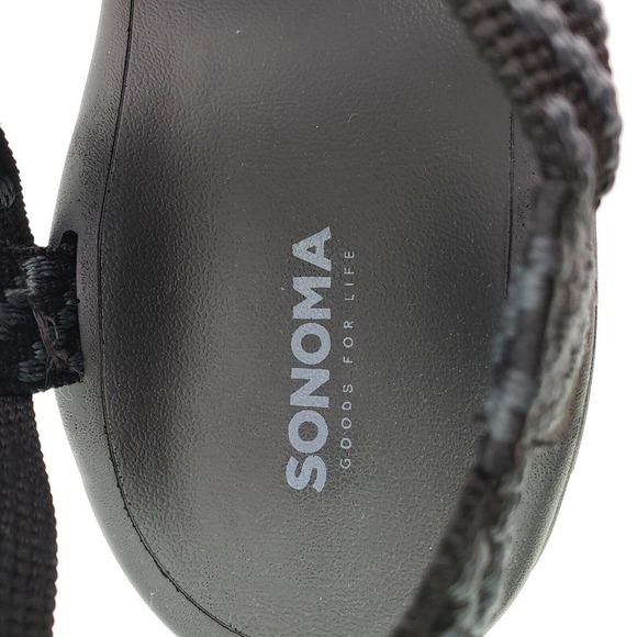 Sonoma Goods For Life Rayan Mens Size 12 Black Strappy Casual Outdoors Sandals
